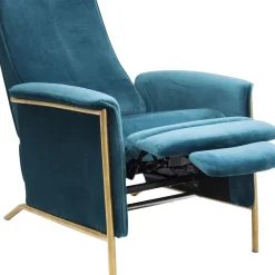Online Relaxsessel Lazy Velvet Blau Sessel