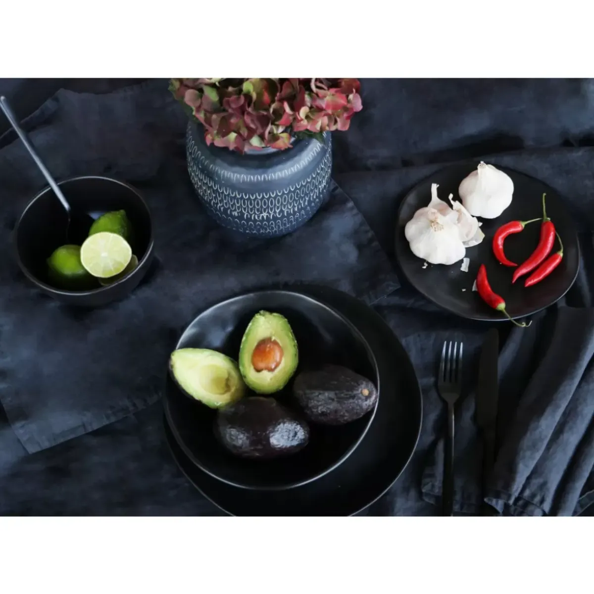 Schale Organic Black O15Cm Geschirr & Tischaccessoires