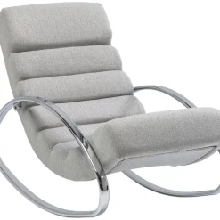 New Schaukelsessel Manhattan Grau-Beige Sessel
