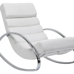 Schaukelsessel Manhattan White Sessel