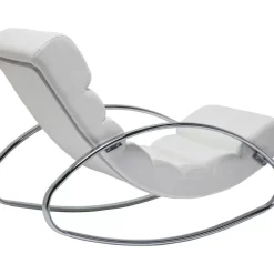 Schaukelsessel Manhattan White Sessel