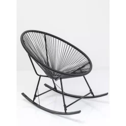 Hot Schaukelstuhl Acapulco Schwarz Outdoormöbel