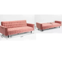 Best Schlafsofa Milchbar Rose 219Cm Sofas & Couches