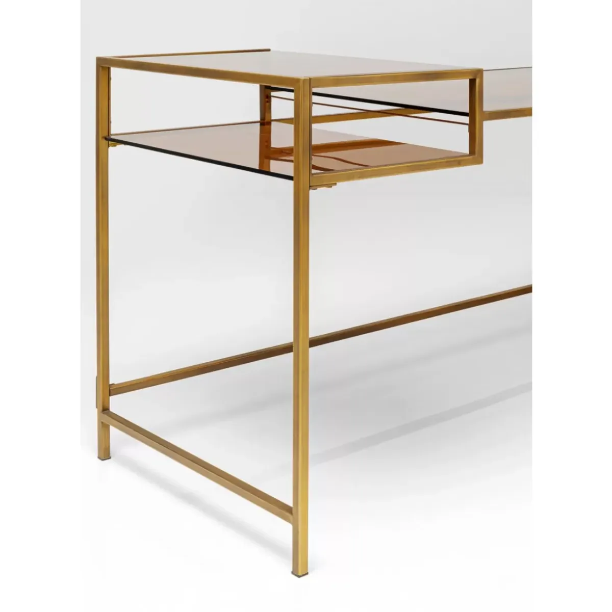 New Schreibtisch Loft Gold 134X60Cm Tische