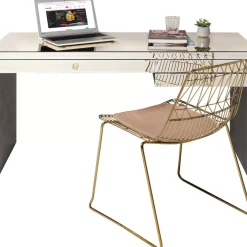 New Schreibtisch Luxury Champagne 140X60Cm Tische