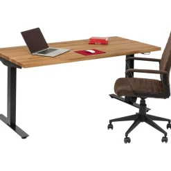 Online Schreibtisch Office Jackie Eiche Schwarz 160X80 Tische