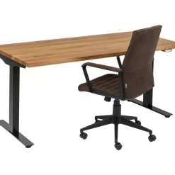 Online Schreibtisch Office Jackie Eiche Schwarz 160X80 Tische