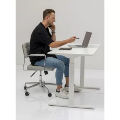 Hot Schreibtisch Office Smart Weiss Weiss 140X60 Tische