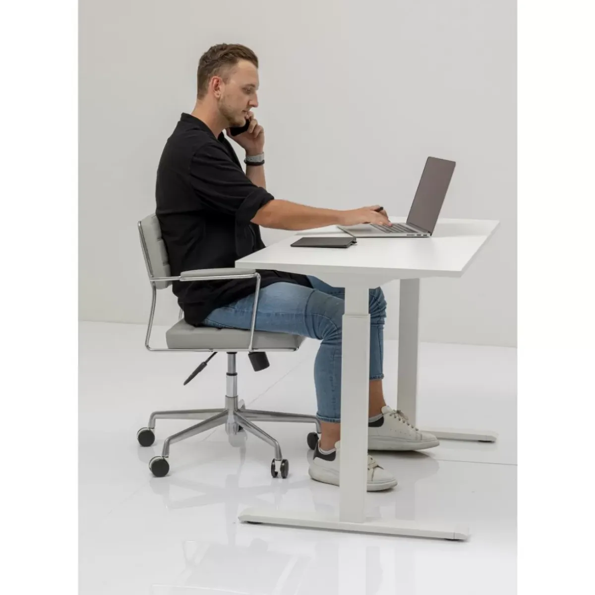Hot Schreibtisch Office Smart Weiss Weiss 140X60 Tische