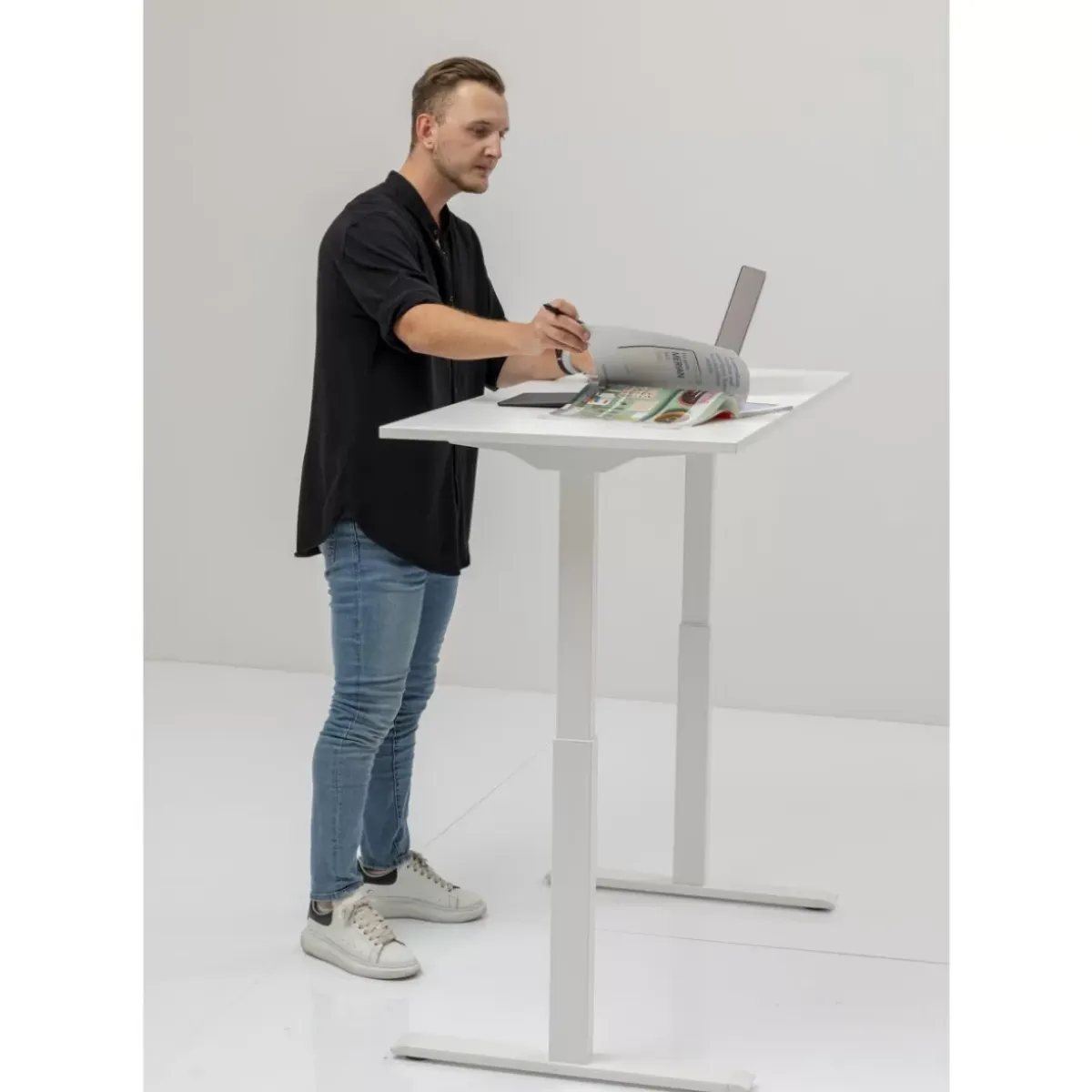 Hot Schreibtisch Office Smart Weiss Weiss 140X60 Tische