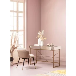 Discount Schreibtisch Soran Gold 120X50Cm Tische