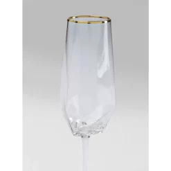 Best Sektglas Diamond Gold Rim Geschirr & Tischaccessoires