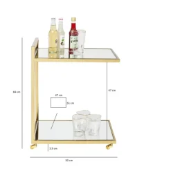 Outlet Servierwagen Classy Gold Tische