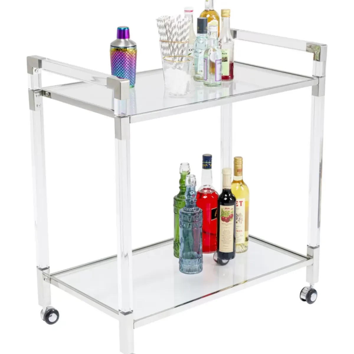 Servierwagen Josy Silber Tische