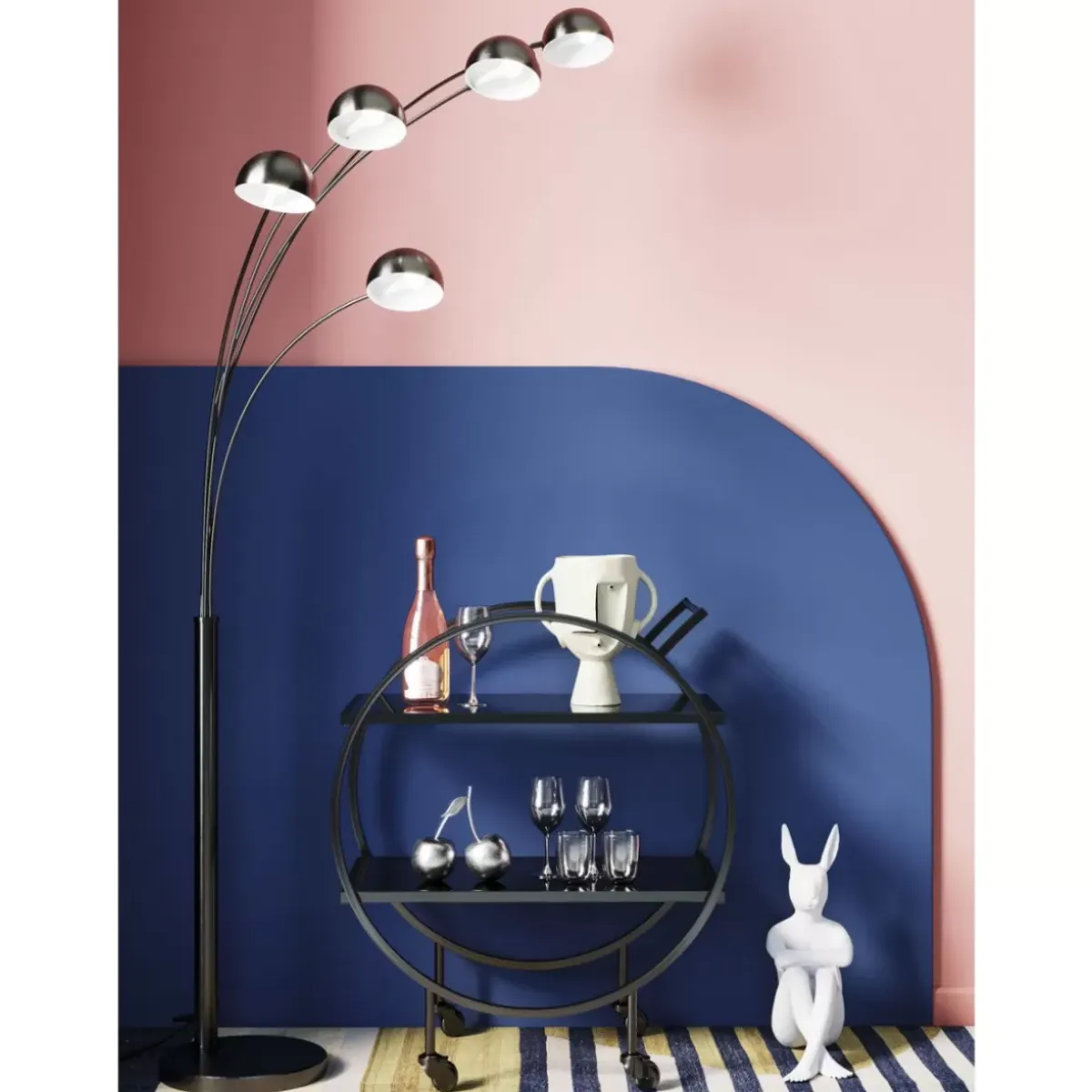 Servierwagen Loft Schwarz Tische