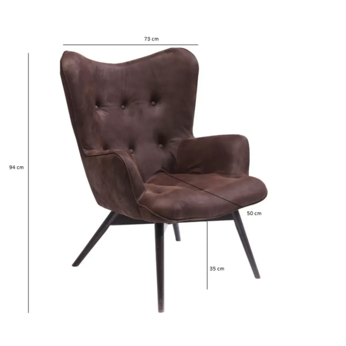 New Sessel Angels Wings Black Brown Eco Sessel