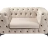 Best Sessel Bellissima Velvet Beige 120Cm Sessel