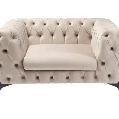 Best Sessel Bellissima Velvet Beige 120Cm Sessel