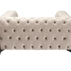 Best Sessel Bellissima Velvet Beige 120Cm Sessel