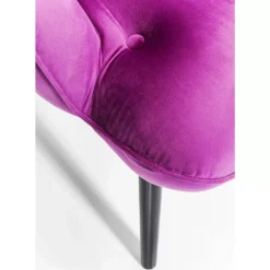 Best Sessel Black Vicky Velvet Purple Sessel