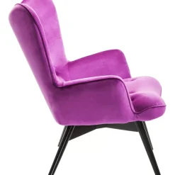 Best Sessel Black Vicky Velvet Purple Sessel