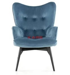 New Sessel Black Vicky Velvet Petrol Sessel