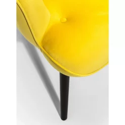 Clearance Sessel Black Vicky Velvet Yellow Sessel