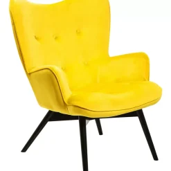 Clearance Sessel Black Vicky Velvet Yellow Sessel