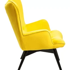 Clearance Sessel Black Vicky Velvet Yellow Sessel