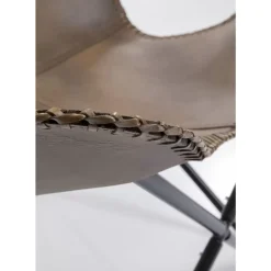 Clearance Sessel California Leder Dunkelbraun Sessel
