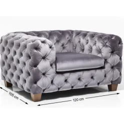 Sessel Desire Silbergrau Sessel
