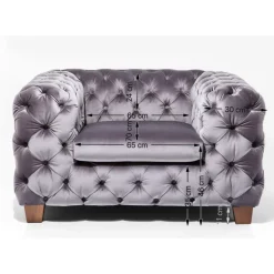 Sessel Desire Silbergrau Sessel