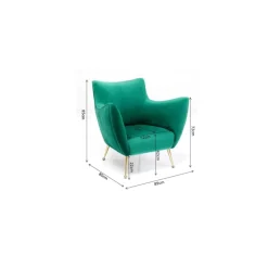Outlet Sessel Goldfinger Grun Sessel