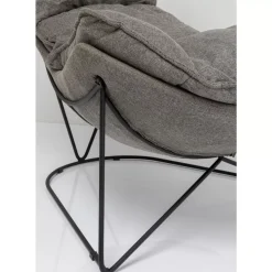 Hot Sessel Mit Hocker Snuggle Grau (2/Tlg) Sessel