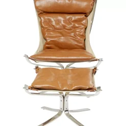 Best Sessel Mit Hocker Washington Braun Sessel