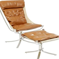Best Sessel Mit Hocker Washington Braun Sessel