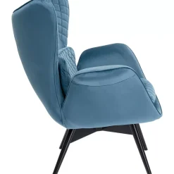 New Sessel Tudor Velvet Petrol Sessel