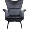 Clearance Sessel Tudor Velvet Schwarz Sessel