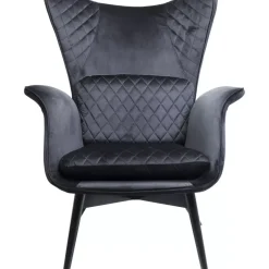 Clearance Sessel Tudor Velvet Schwarz Sessel