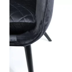 Clearance Sessel Tudor Velvet Schwarz Sessel