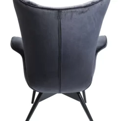 Clearance Sessel Tudor Velvet Schwarz Sessel