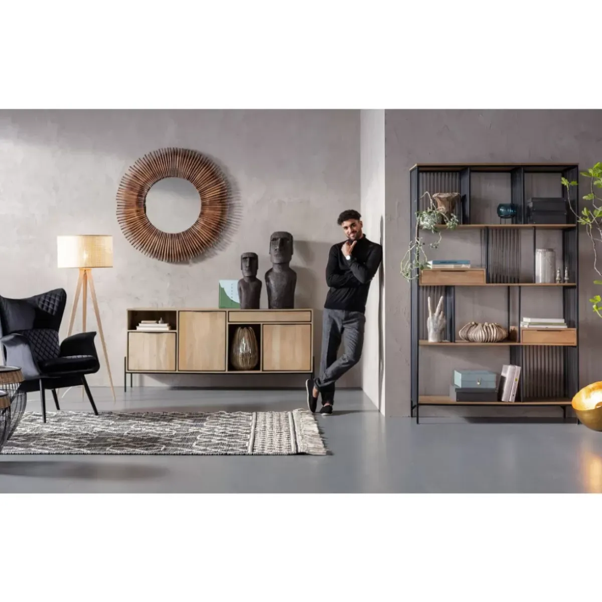 Clearance Sessel Tudor Velvet Schwarz Sessel