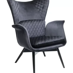 Clearance Sessel Tudor Velvet Schwarz Sessel