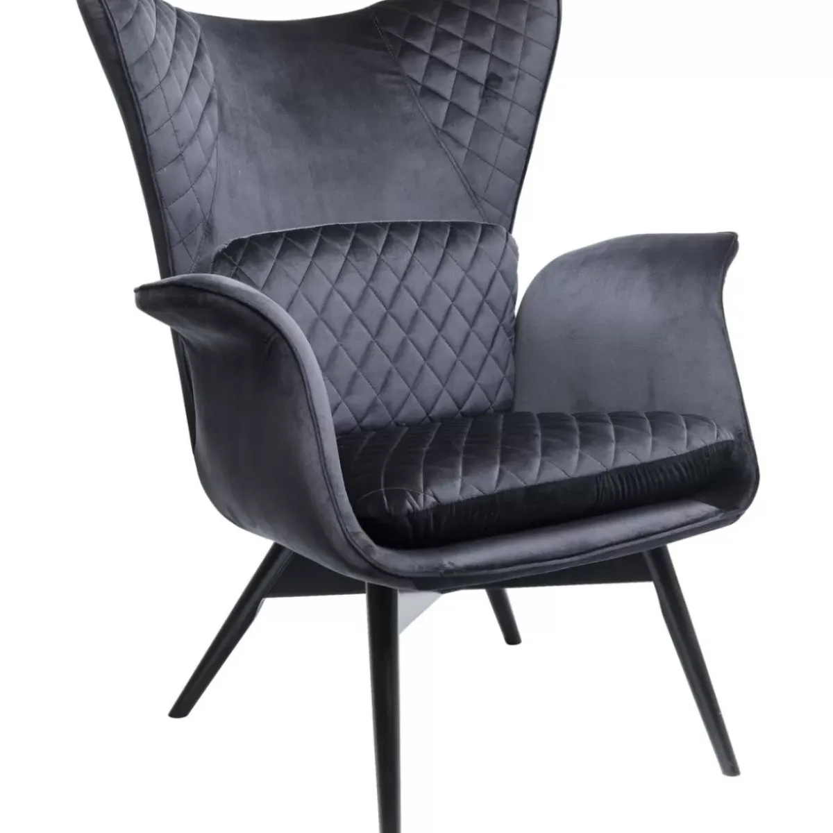 Clearance Sessel Tudor Velvet Schwarz Sessel