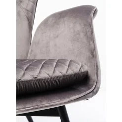 Clearance Sessel Tudor Velvet Silbergrau Sessel