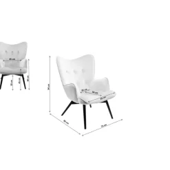 Outlet Sessel Vicky Grau Sessel