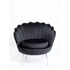 Online Sessel Water Lily Chrom Schwarz Sessel