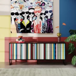 Outlet Sideboard Concertina Colore 186X74Cm Kommoden & Sideboards
