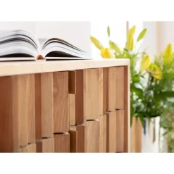 Sideboard Concertina Natur 186X74Cm Kommoden & Sideboards