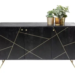 Best Sideboard Gold Vein 3 Turig 145X82Cm Kommoden & Sideboards